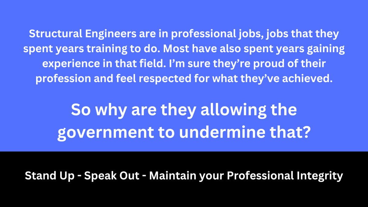 I'll tell you what, if this was my profession that was being questioned and undermined I wouldn't be keeping my mouth shut. They need to stand up and speak out. Surely their professional integrity is worth that much?
#DefectiveConcreteCrisis