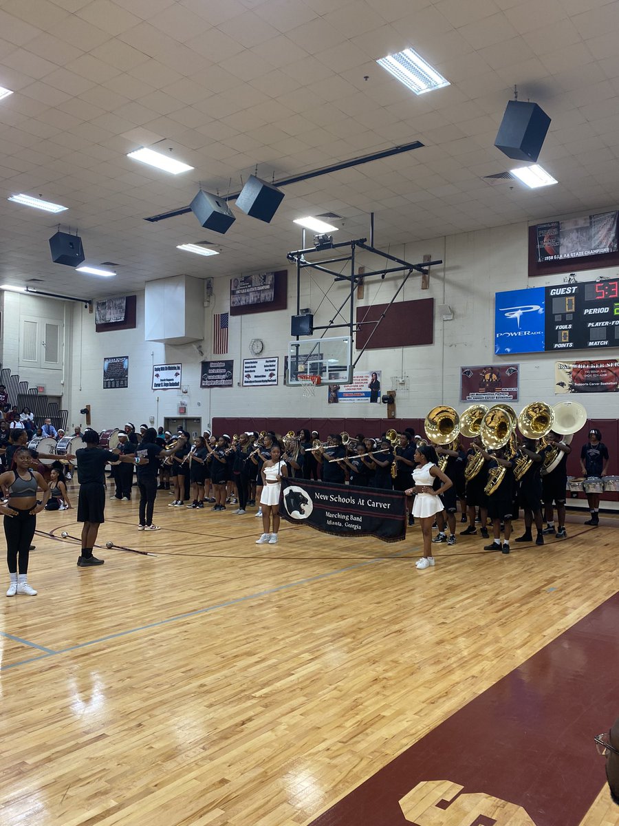 MsManago's tweet photo. Happening NOW @carverpbsa our 1st Pep Rally of the year 🎉🖤@PBS_Atlanta @apsupdate @moldingmindz @CarverAPMcGhee @PBSA_CEO https://t.co/wF1Vlezy0h