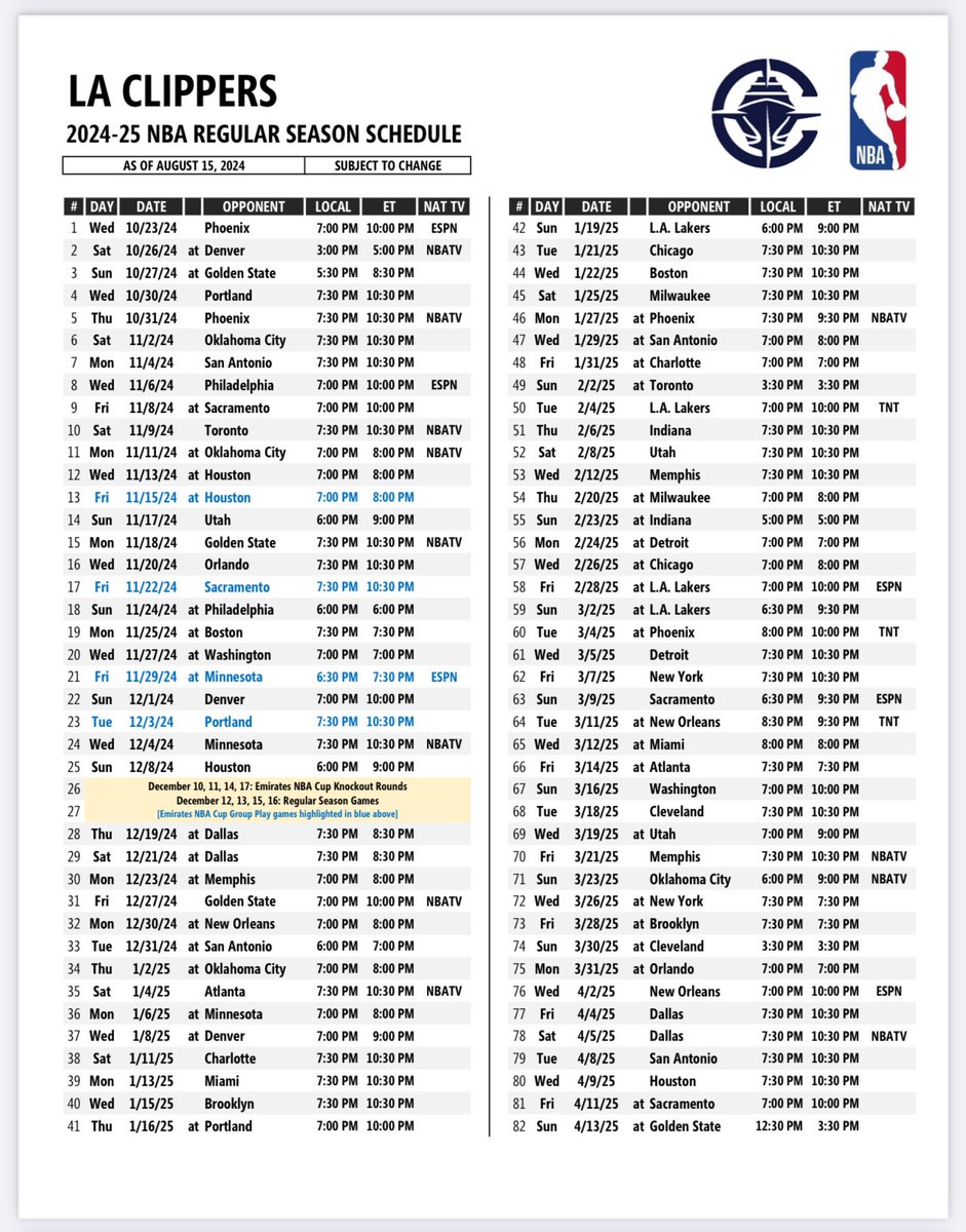 arash-markazi-on-x-the-complete-lakers-and-clippers-schedules-for-the-2024-25-nba-season-https-t-co-5smikhvjc2-x