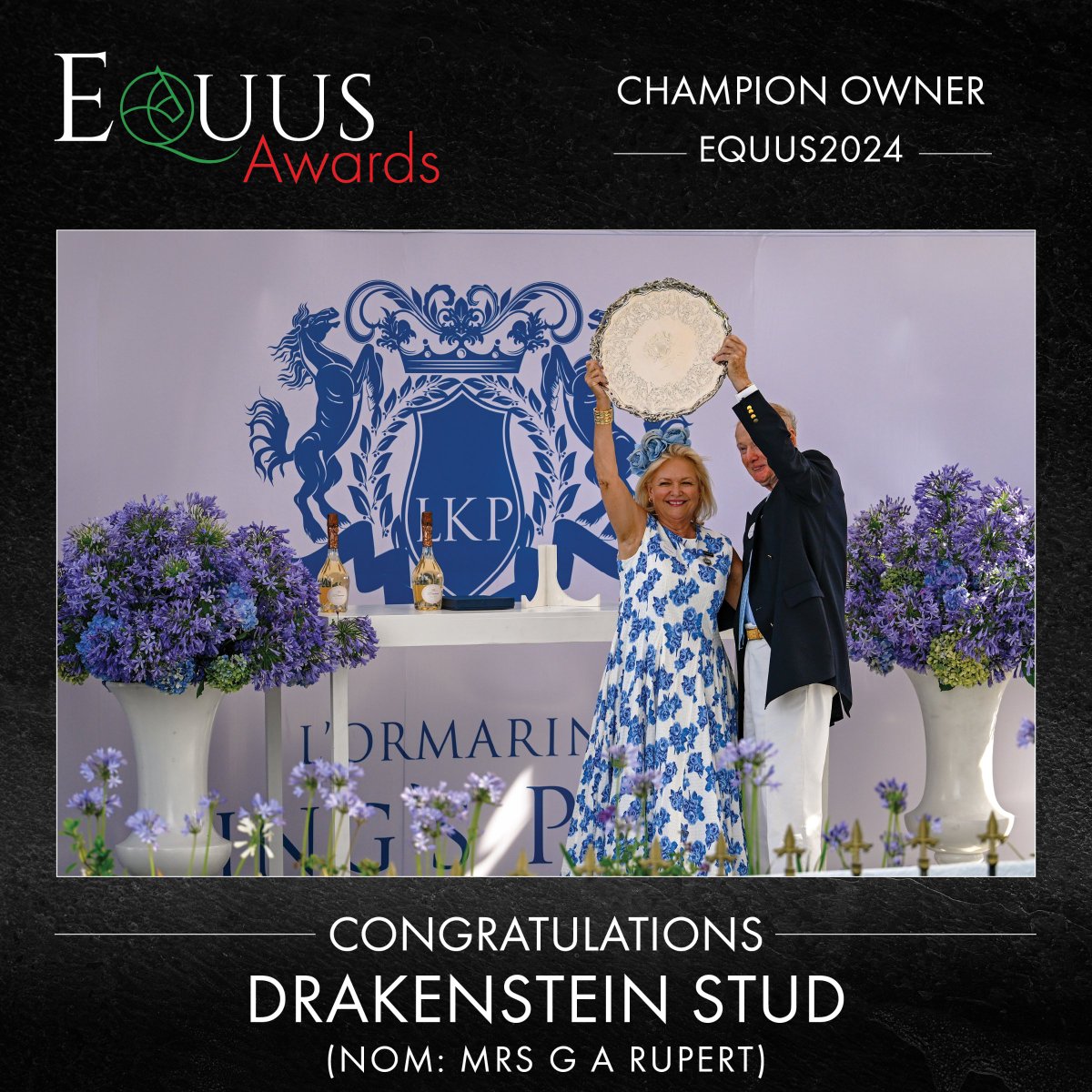 EquusRankings's tweet photo. 2024 Equus Owner of the Year

DRAKENSTEIN STUD (NOM: MRS G A RUPERT)

#equus2024 https://t.co/bU2r68gbOu