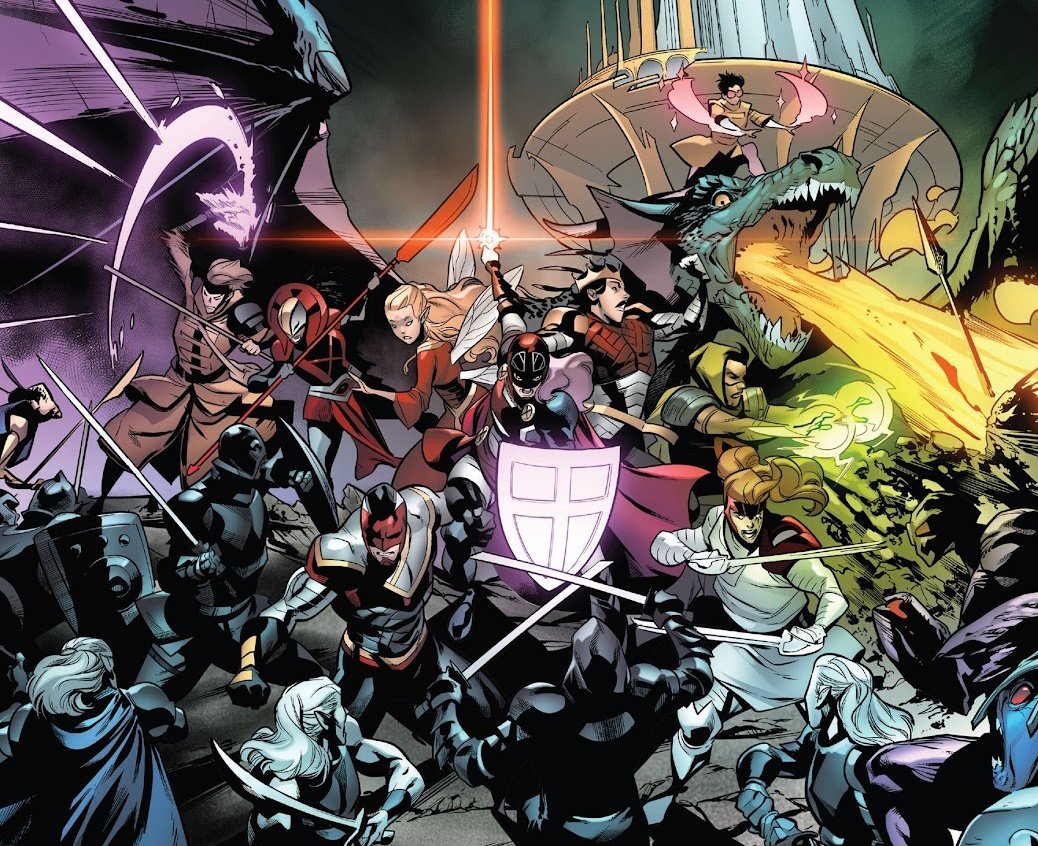 M0NZT4R's tweet photo. Re-reading Excalibur and the Marvel otherworld is so underrated, it has such extensive cosmology and such interesting characters. Captain Britain (both Betsy and Brian) should be A-List Marvel Heroes #Marvel #Xmen #Xspoilers https://t.co/RSrsPFDYC8