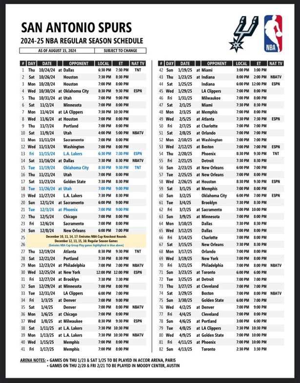 josh-paredes-on-x-the-san-antonio-spurs-2024-25-schedule-https-t-co-aqmpq5ochm-x