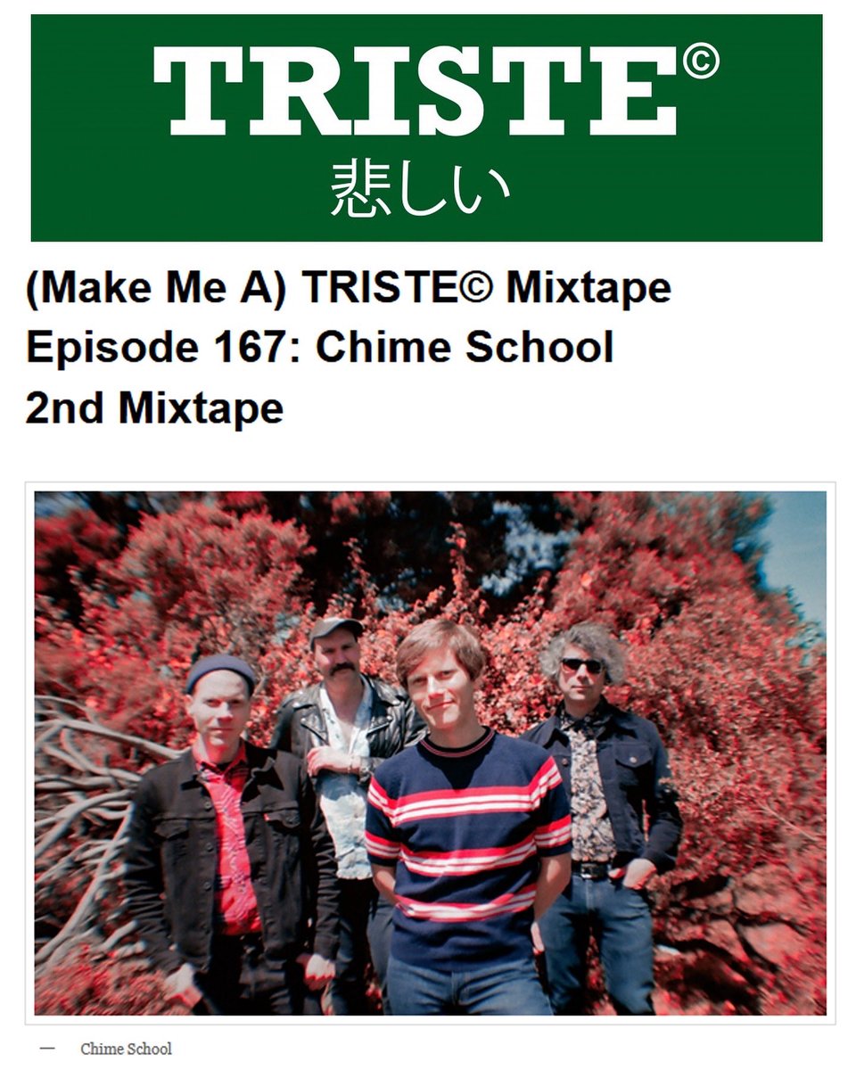 Chime School (@chimeschool) on Twitter photo So fun to do another mix tape for <a href="/TristeISR/">Triste Indie Sunset</a> !! Thank you for letting me really ramble on this one!
tristesunset.com/2024/08/15/mak… So fun to do another mix tape for <a href="/TristeISR/">Triste Indie Sunset</a> !! Thank you for letting me really ramble on this one!
tristesunset.com/2024/08/15/mak…