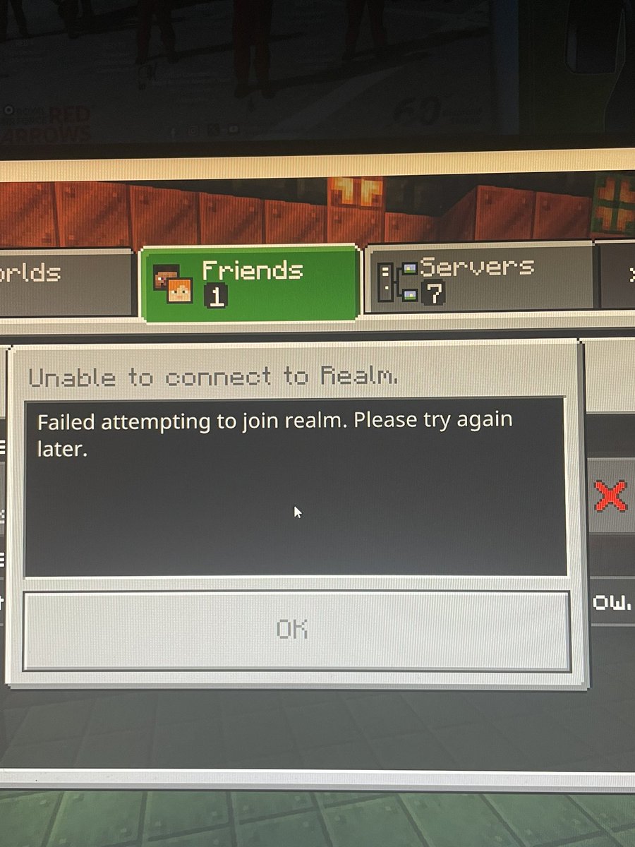 Jo58381's tweet photo. @MojangStatus Still waiting.. impatiently. https://t.co/wvc2rR70Dk