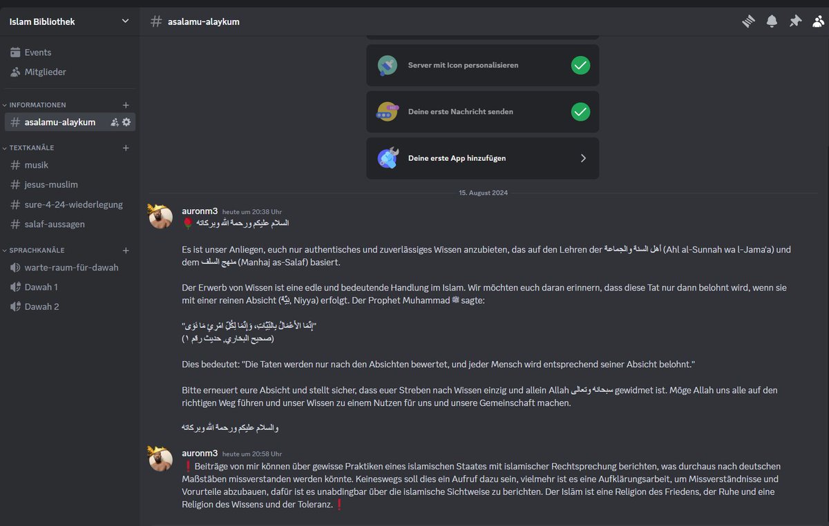 Kommt alle für Islam wissen auf den Discord In Sha ﷲ
discord.gg/34S5dvgt