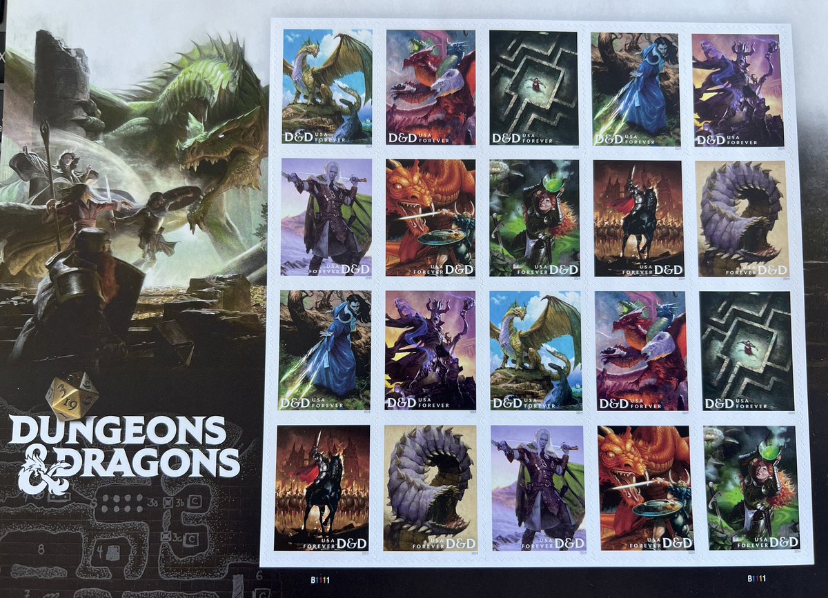 Dear <a href="/USPS/">U.S. Postal Service</a> when you get it right you get it SO right!  Thanks for the awesome <a href="/Wizards_DnD/">Dungeons & Dragons</a> stamps! #drizzt