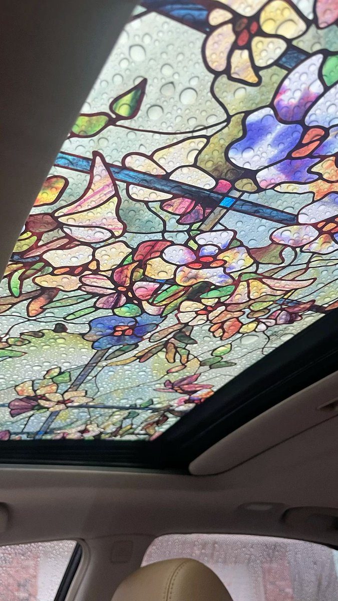 300moods's tweet photo. stained glass car sunroof https://t.co/6LTiPv6SdP
