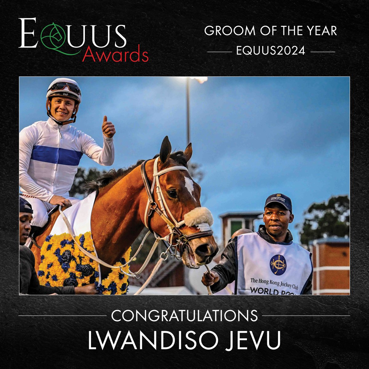 EquusRankings's tweet photo. 2024 Equus Groom of the Year

LWANDISO JEVU

#equus2024 https://t.co/jf1sdqYlam