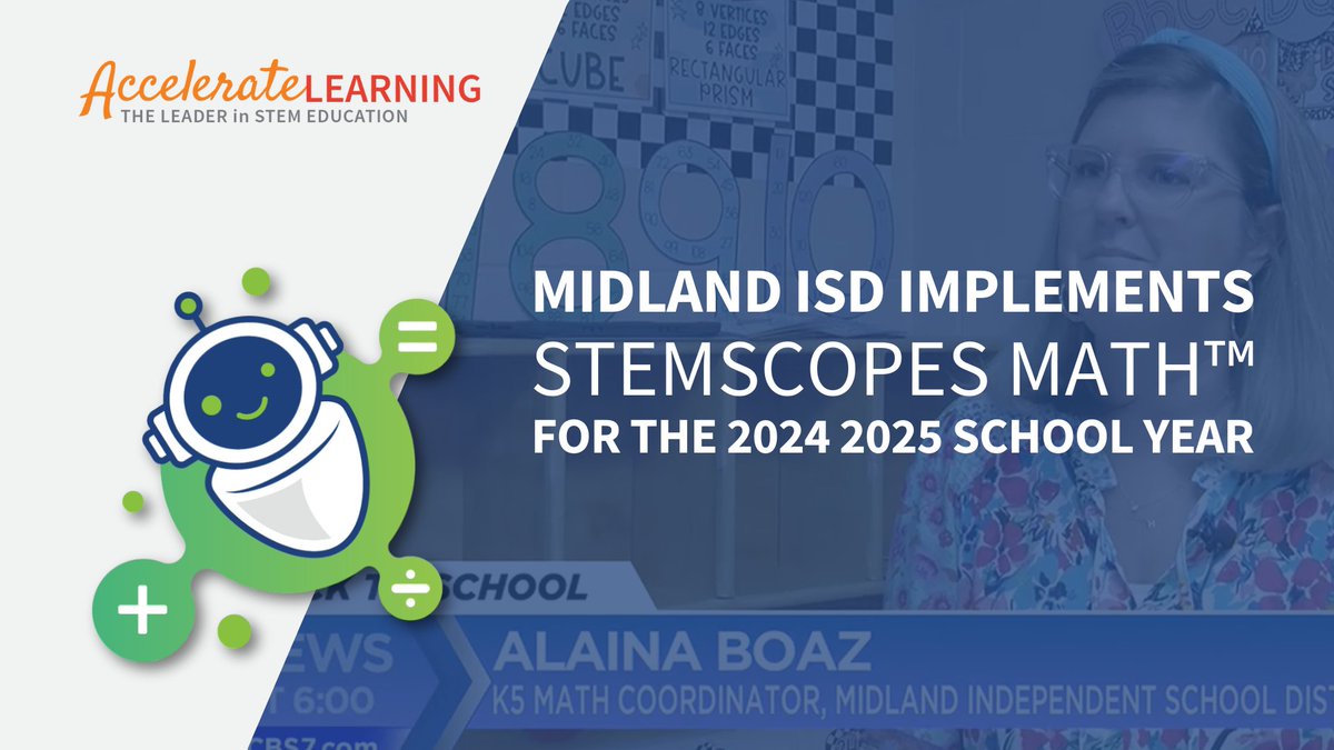 Accel_Learn_Inc's tweet photo. Exciting news! 📚 Midland ISD is now using STEMScopes Math to guide K-5 students this year. Together, we are setting the stage for lifelong success!🚀 #STEMScopesMath #MathEducation

Read the full article: https://t.co/v3D5cGt6FT https://t.co/ddus13EZmQ
