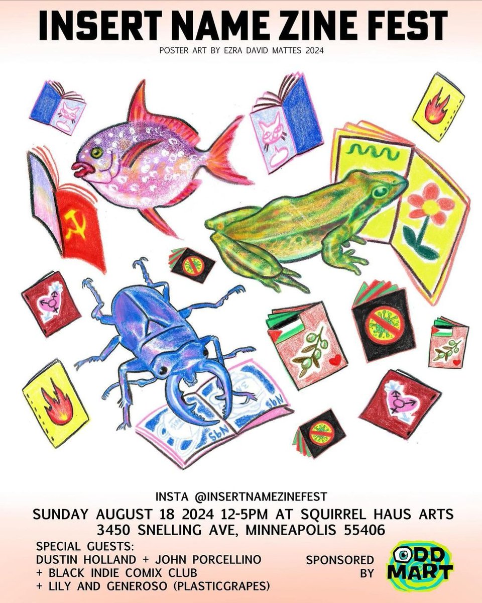 Very excited for this weekend, when the Twin Cities are hosting TWO indie publishing events! Check out <a href="/AutopticFest/">Autoptic Festival</a> who has their exhibition day on Saturday and panels &amp; programming on Sunday; then visit <a href="/insertnamefest/">Insert Name Mini Fest</a> for their sixth zine fest!! #zines #ZineFests #Minneapolis