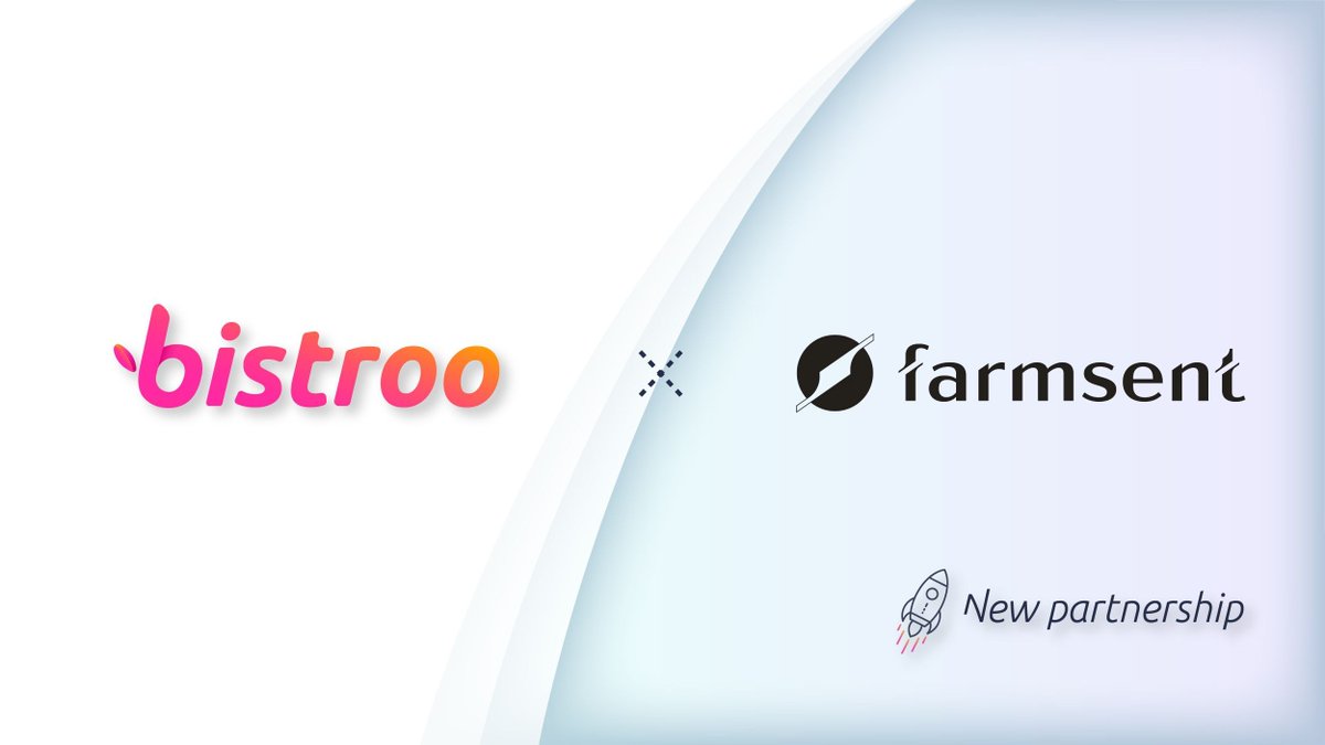 BistrooIO's tweet photo. Bistroo 🤝 @farmsent_io

We're delighted to announce our partnership with Farmsent. Farmsent empowers various stakeholders, such as farmers, suppliers, and consumers, to actively participate in shaping the agricultural ecosystem. 

Bistroo and Farmsent are aiming to vertically integrate to provide restaurants and their consumers with resources sourced directly from the farmers.

 #DePIN #Web3