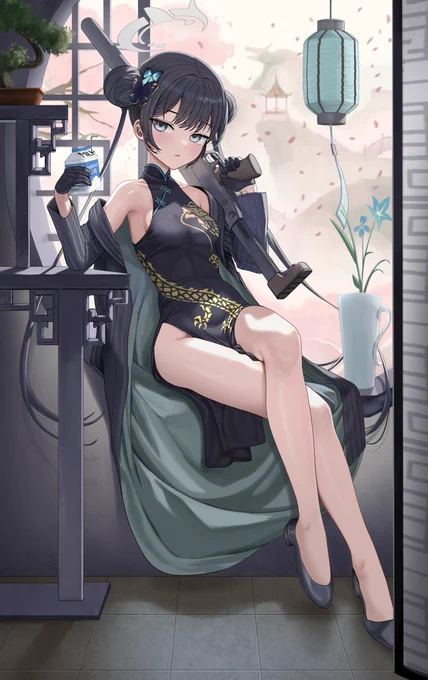 52 日目, 竜華キサキ#100日チャレンジ #ブルーアーカイブ #ブルアカ 