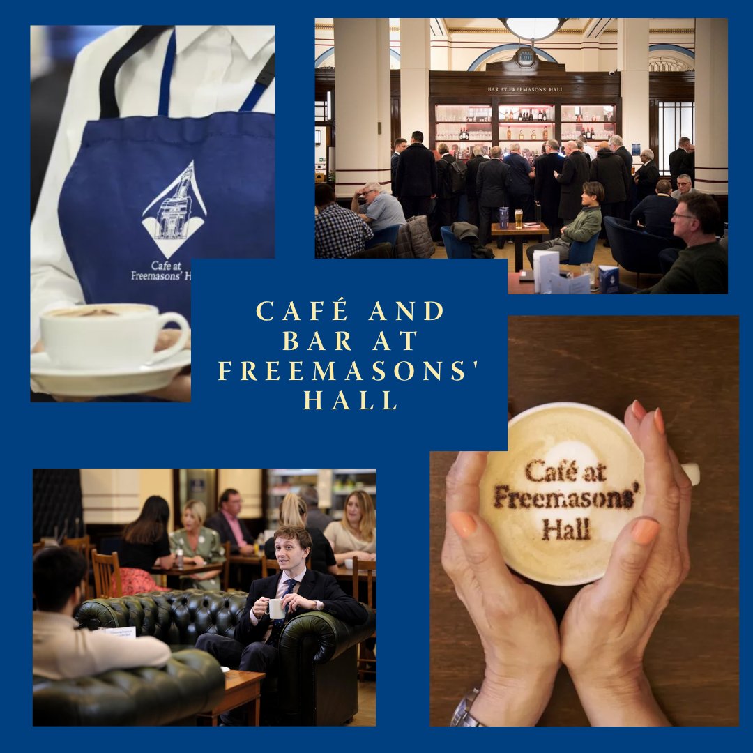 Fancy a coffee ☕and sandwich, or a cold beer🍻 in this hot weather?  

Visit the Café and Bar which can be found on the ground floor of Freemason's Hall which is open to Members, Museum Visitors and the General Public!

🔗bit.ly/3X4WnwI

<a href="/MuseumFreemason/">Museum of Freemasonry</a> 
#Freemasons
