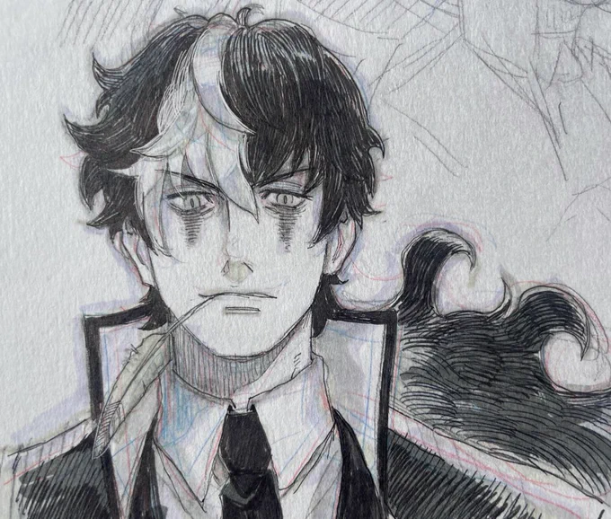 Forgot to mention that I'll be out for vacation for a few days so likely won't post any new art until then, but here's  a sketch of Simon in a meanwhile :) 