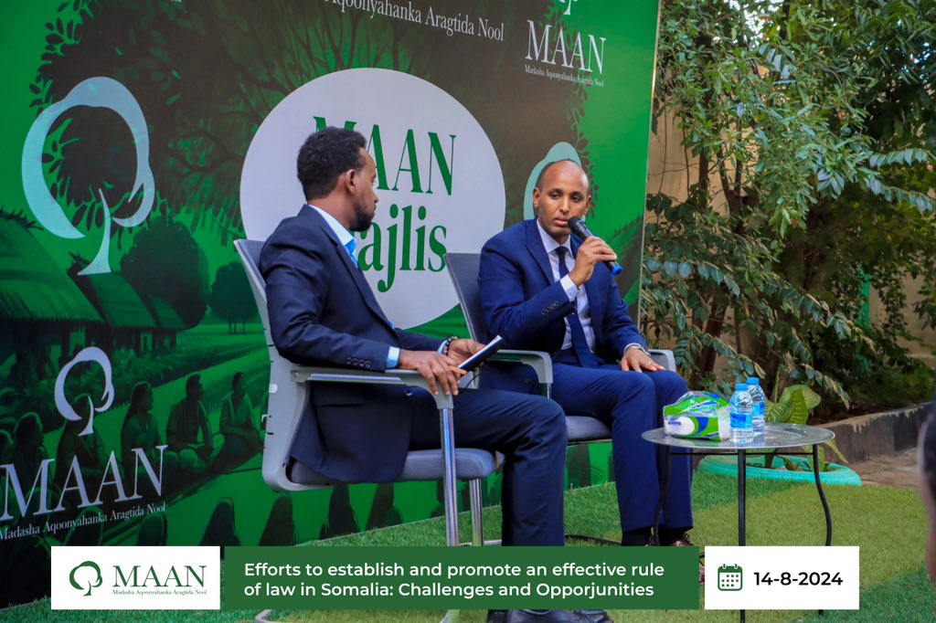 MAAN_HQ's tweet photo. Participants actively contributed with comments and questions, which were addressed in detail by PS Feysal. The discussion was both engaging and enlightening, highlighting the importance of ongoing dialogue in justice reforms. #Somalia #JusticeReform #MAANMajlis https://t.co/3a3qvoiMMb