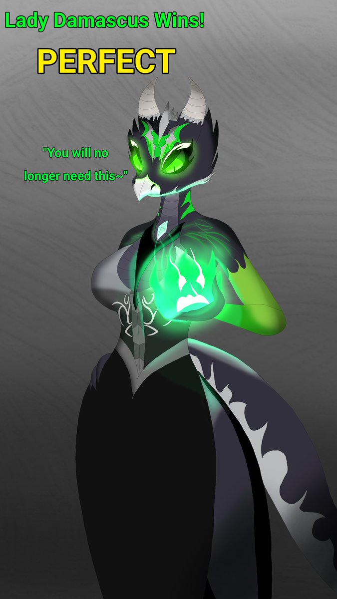 Blueghost136's tweet image. I forgot to post it here, but I drew Lady Damascus for @IIIAtlasIII