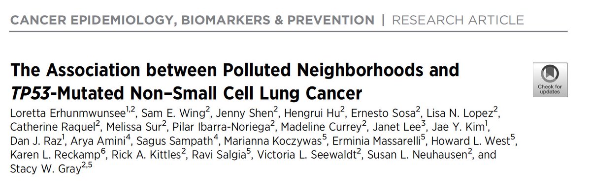 LAC_Coalition's tweet photo. We are so proud of our coalition members. #Cancer develops through complex interactions between #genes and the #environment. @LorettaEMD is doing invaluable research demonstrating how #somatic mutations leading to cancer development are accelerated by environmental factors. Where you live and work really does change your genes.