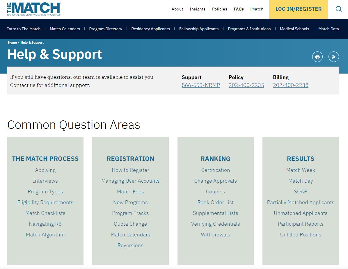 We have support resources to help you through the 2025 Main Residency Match process! 

- Checklists of key dates and deadlines
- Step-by-step support guides
- Short videos
- FAQs

Check it out and share with other #Match2025 participants! ow.ly/u0sB50SYxjn

#MedEd #NRMP