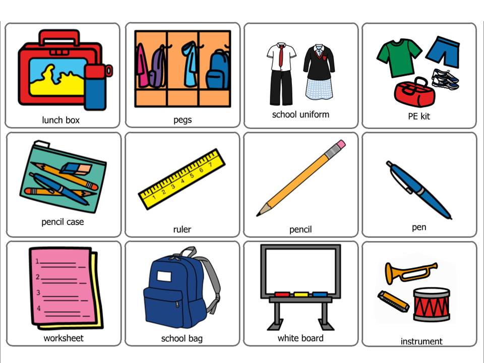 Now that we're a few weeks in, packing bags &amp; getting organised will be part of the daily routine. Today's visuals help support this - you could use them as a checklist to your child's independence in organising or to talk about where things go at school  #sltfv #ChattyTuesday