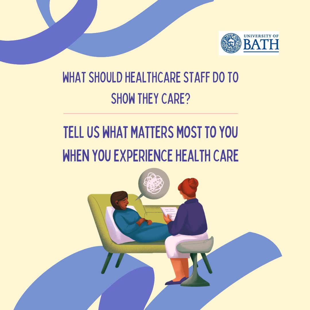 What matters about healthcare visits? Do you feel heard, understood, clearly answered? We're trying to understand the relationship between healthcare and patients. If you've had a healthcare visit in the last month, are over 18 in the UK, please sign-up!
uniofbath.questionpro.eu/t/AB3uzrgZB3vu…