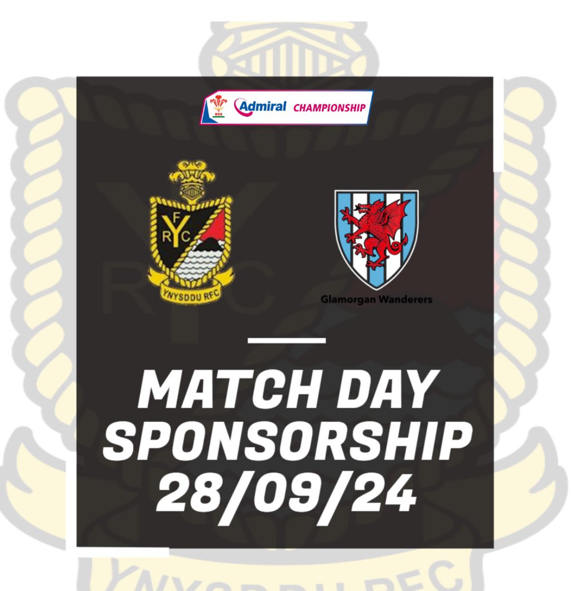 YnysdduRugby's tweet photo. Anyone interested in match day sponsorship. Please get in touch ❤️ https://t.co/WpTBBNMkX0