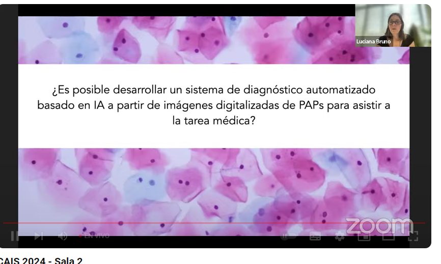 No te pierdas las conferencias!!! 

Ahora: Avances y desafíos en el desarrollo de un sistema de diagnóstico automatizado de muestras citológicas de extendidos cervicovaginales fijados (PAPs) asistido por Inteligencia Artificial (IA)

Seguinos en YouTube linktr.ee/CAIS_Argentina