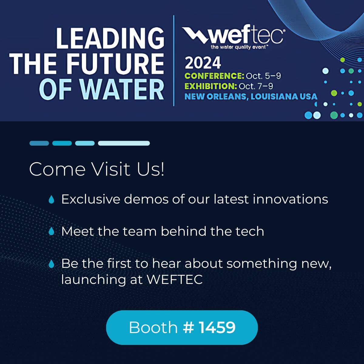 Join us at 𝗯𝗼𝗼𝘁𝗵 𝟭𝟰𝟱𝟵 to learn about how ZwitterCo membranes are making water filtration possible in places never previously possible, creating clean water from every source, and preserving our freshwater resources 💧