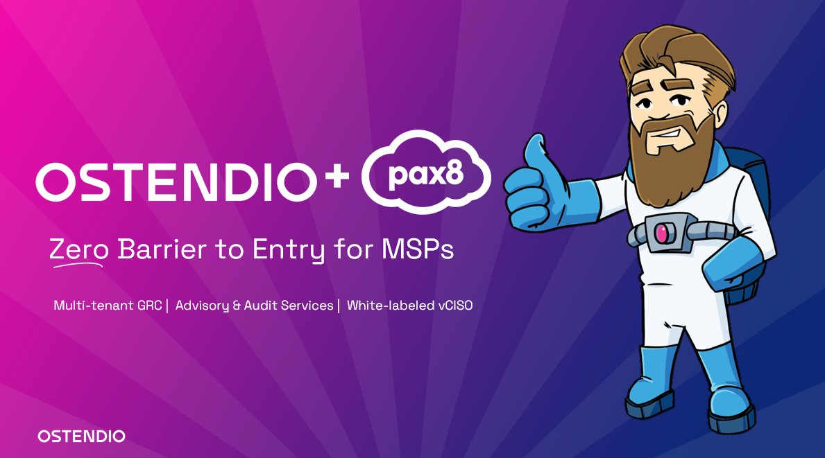 Ostendio is now live on the #Pax8 Marketplace! 

This launch helps #MSPs and #MSSPs manage compliance, reduce risk, and scale their security and compliance offerings.

hubs.li/Q02LnhrX0

#MSP #MSSP #Compliance #Cybersecurity #Pax8 #Ostendio #GRC