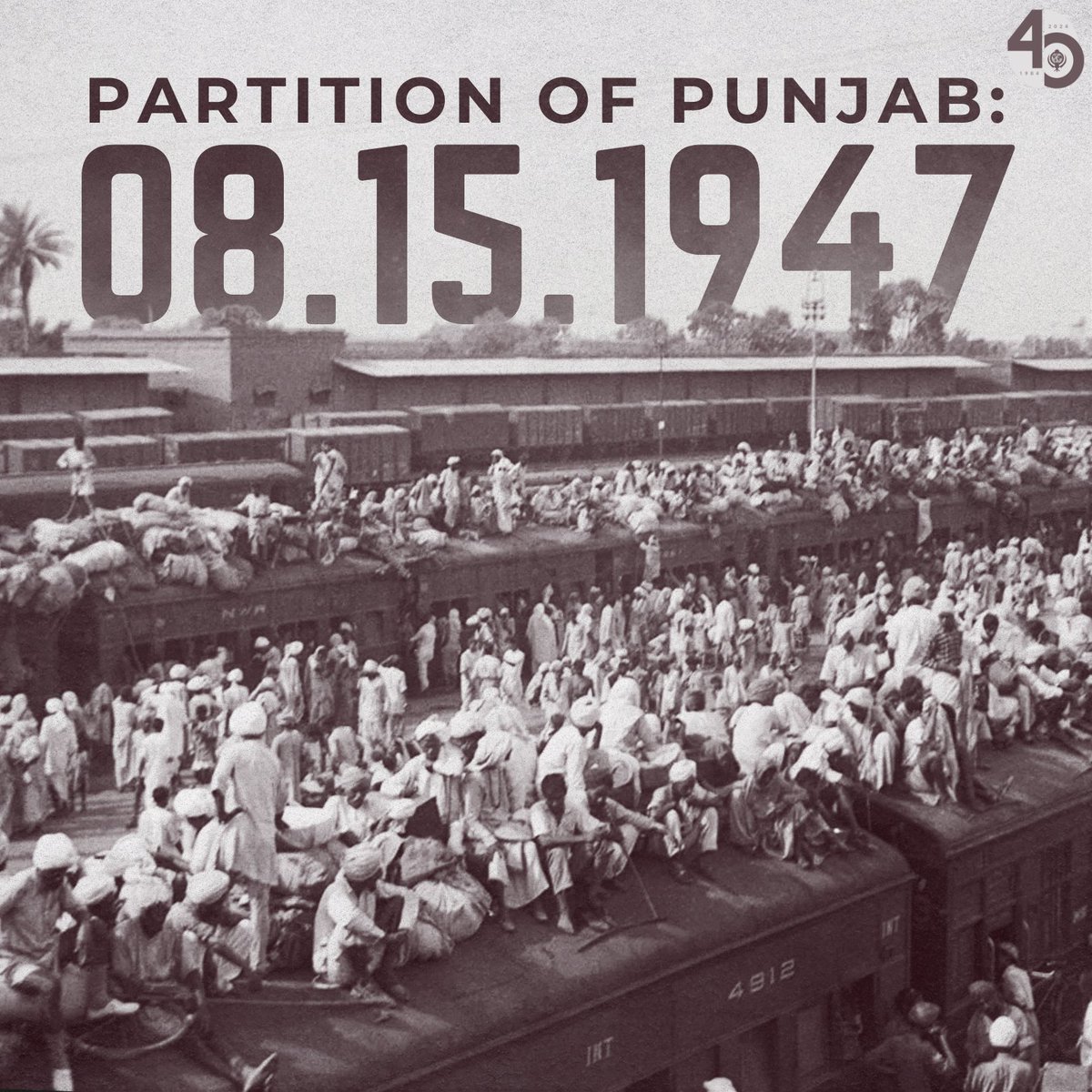 On August 15, 1947, the British left Punjab. In the process, the Sikh homeland, an independent state less than 100 years prior, was split between India and Pakistan, leaving millions of Sikhs as refugees with tens of thousands losing their lives in the violence. 

Hundreds of our