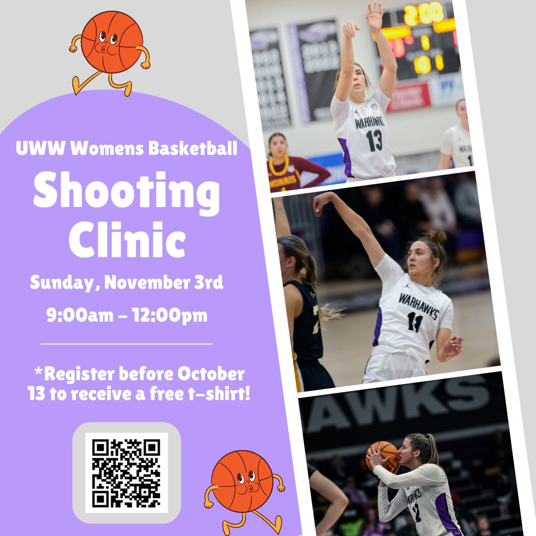get ready for your basketball season with your favorite college hoopers at uww!🏀

please use the link below to sign up! 
forms.gle/CZsmLDEfehbA1h…