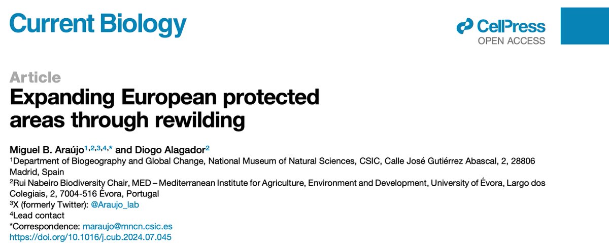 1/5 Rewilding seeks to address biodiversity loss by restoring trophic interactions and fostering self-regulating ecosystems. The concept is gaining traction across Europe, but out of all the potentially suitable locations, which ones should be prioritized?