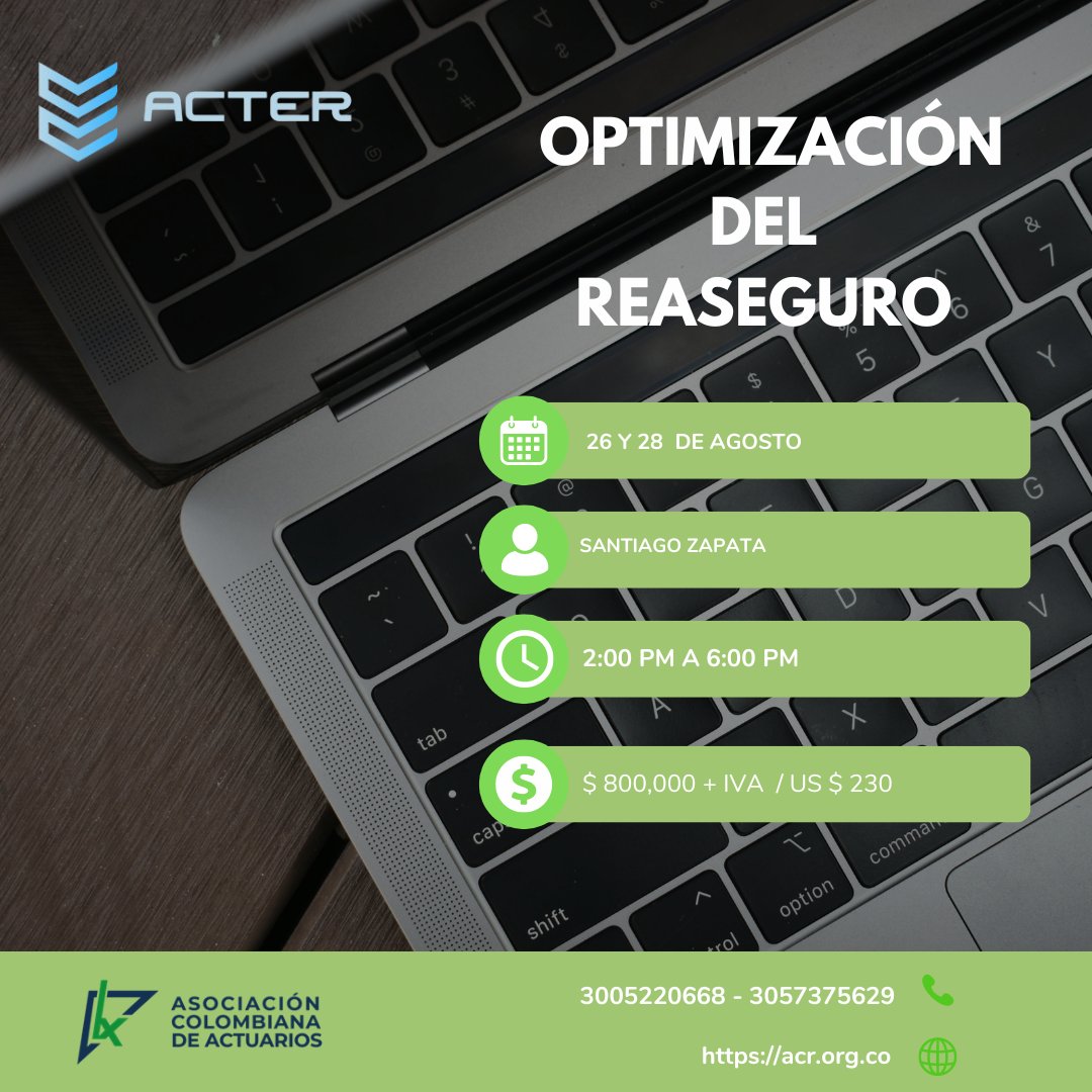 📚 ¡Transforma tu Estrategia con el Curso de Optimización del Reaseguro! 📚

La cesión de riesgos adecuada es crucial en la relación entre asegurador y reasegurador. 🛡️
✅ Aprovecha esta oportunidad para fortalecer tu conocimiento y habilidades.

#cursoonline  #SoyReaseguros