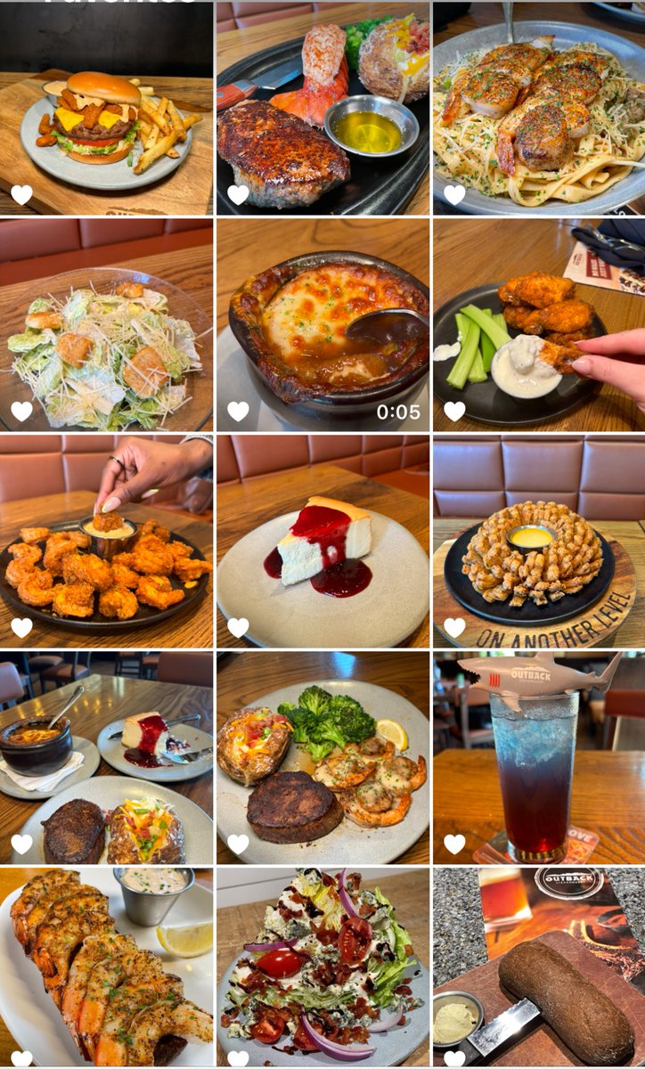 Outback's tweet photo. Anyone else's favorites folder look like this or just us? https://t.co/esU0S2d9Ph