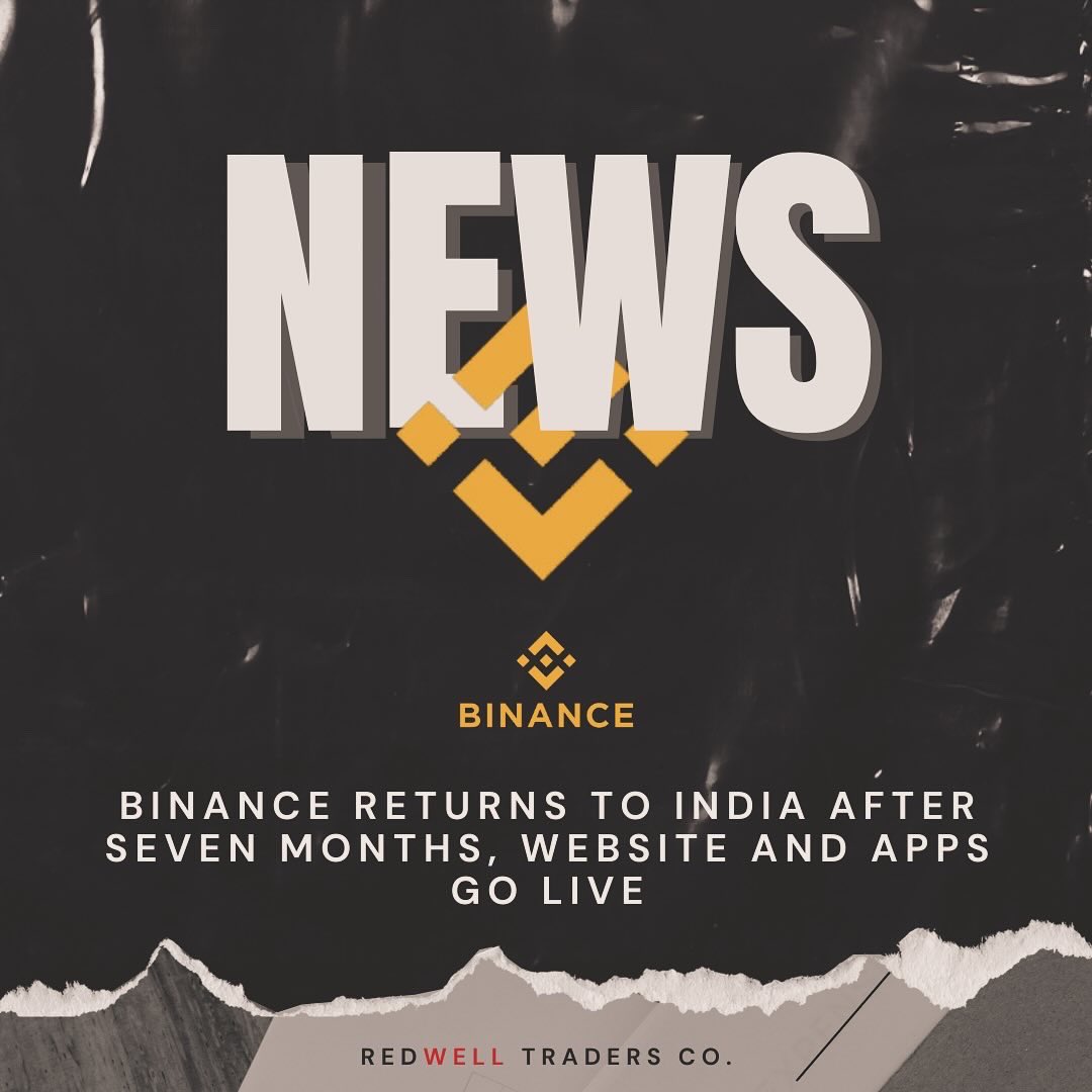 crypto_ivar's tweet photo. Website and applications go live as Binance returns to India after a seven-month absence.
$BNB $INVEST $MONEY $CRYPTO $BTC $ETH $ALT https://t.co/a3hz0C9AvC