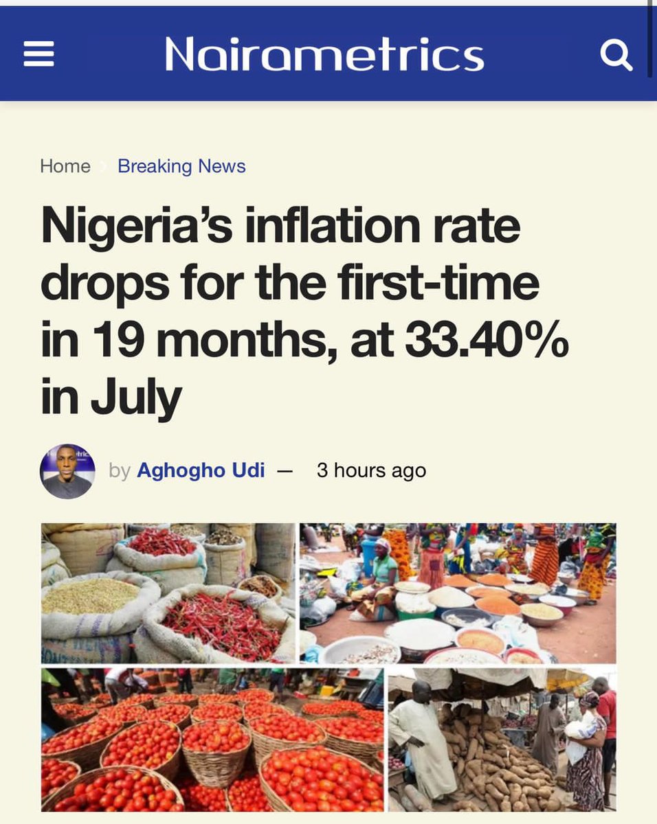 Fabulous__Jr's tweet photo. Inflation rate at 33.40%? Itโs a win, but weโre still in deep waters. Letโs see how far CBN can take this. Lower prices, please! #NGRInflationDrops https://t.co/cV4luWqlx8