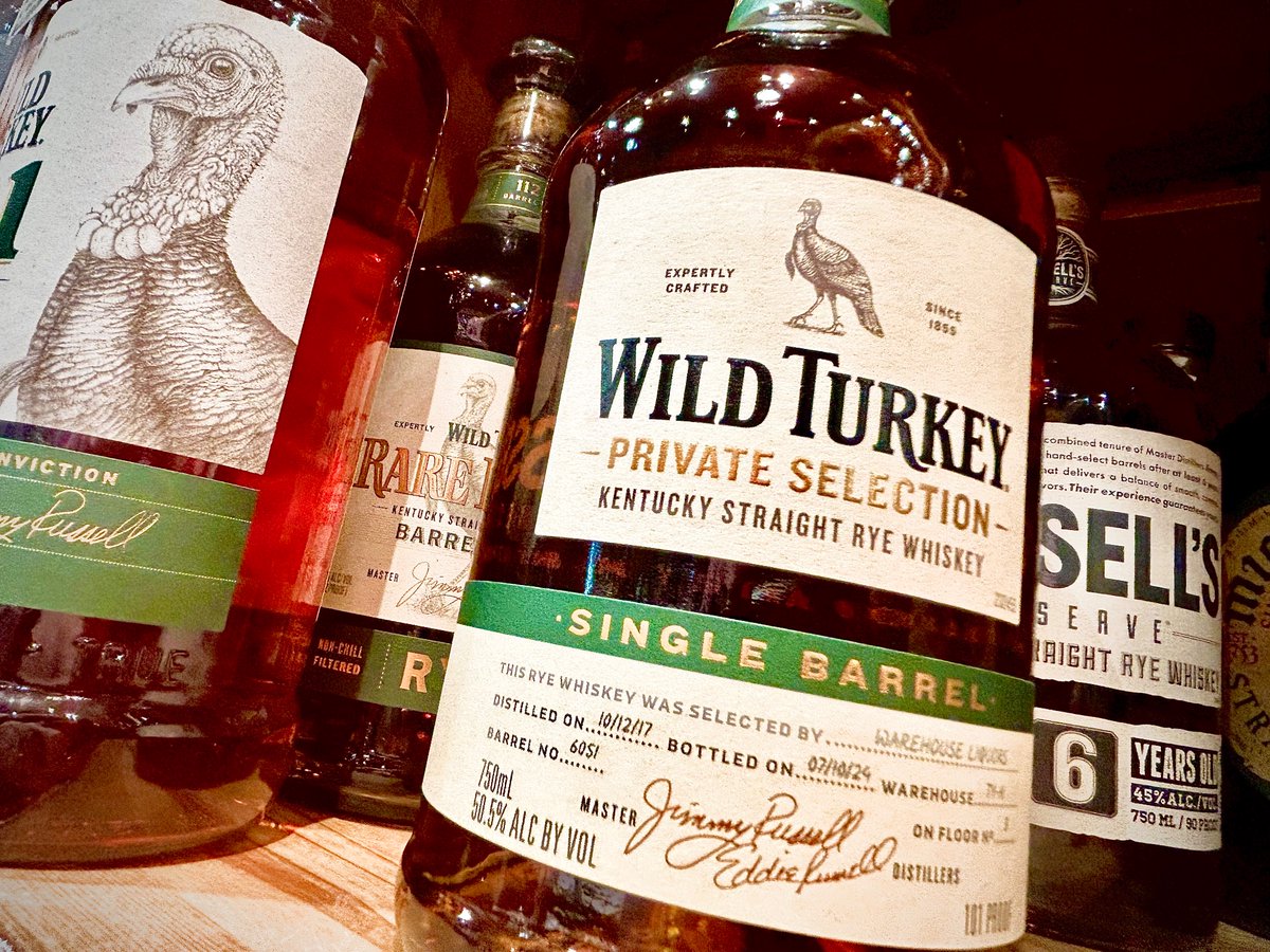 634SWabash's tweet photo. Another new store-pick has arrived this week! Introducing our first Wild Turkey Rye Single Barrel at 101 proof. Stop on by and pick one up! #wildturkeyrye https://t.co/6yXDpWIeDX