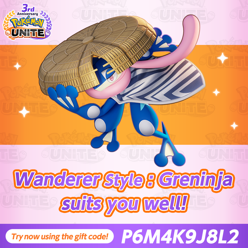 PokemonUnite's tweet photo. @JessicaSaymeh
Pokémon UNITE #HolowearTest
Thank you for participating!

We're gifting you a Holowear gift code that suits you!
Redeem and try it in the game now!

■How to use the gift code
https://t.co/hszyGg5D93 https://t.co/eqsXdzlcX8