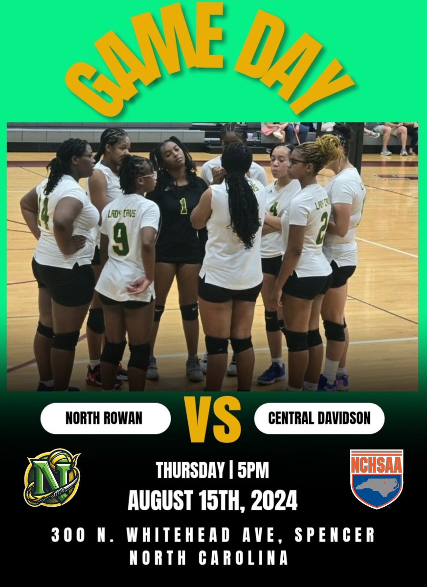 Come Support your Lady Cavs Volleyball team at home as they face Central Davidson today at 5pm. #BGN #FearTheCavalier⚔️

All tickets can be purchased at gofan.co/app/school/NC1… or pay by card at the gate.