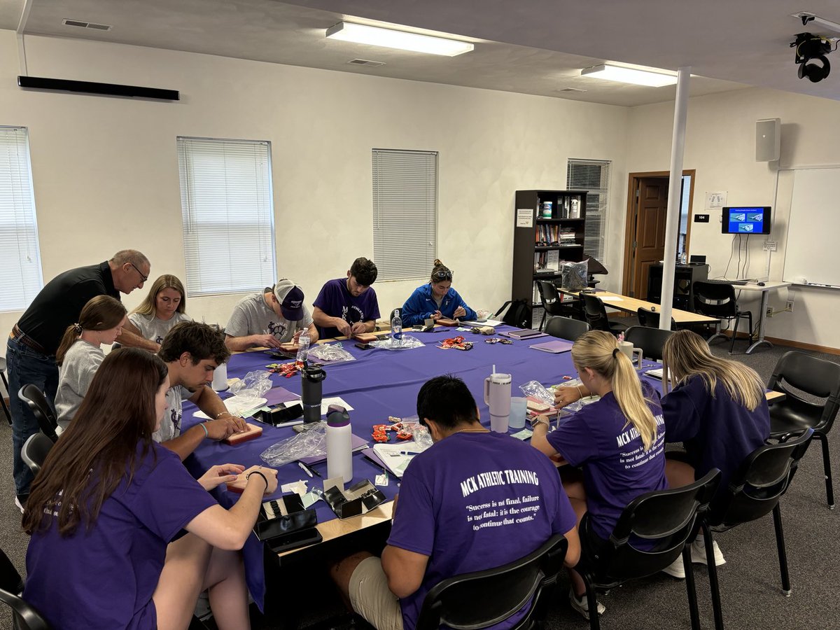 Suture practice with Dr. Stein for 1st Year MSAT students.