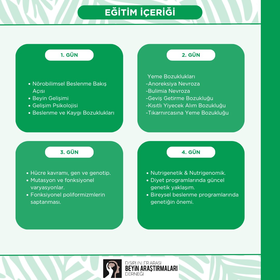 norobilim2018's tweet photo. Nörobilim Temelli Nutrigenetik Eğitimimiz önümüzdeki ay başlıyor!

Beslenmenin nörolojimizi nasıl etkilediğini öğreneceğimiz uygulayıcı sertifikalı bu eğitimimize davetlisiniz 🌸

Ücret bilgisi ve kayıt için afişteki numaradan bize ulaşabilirsiniz. https://t.co/JGvtqtAS0R