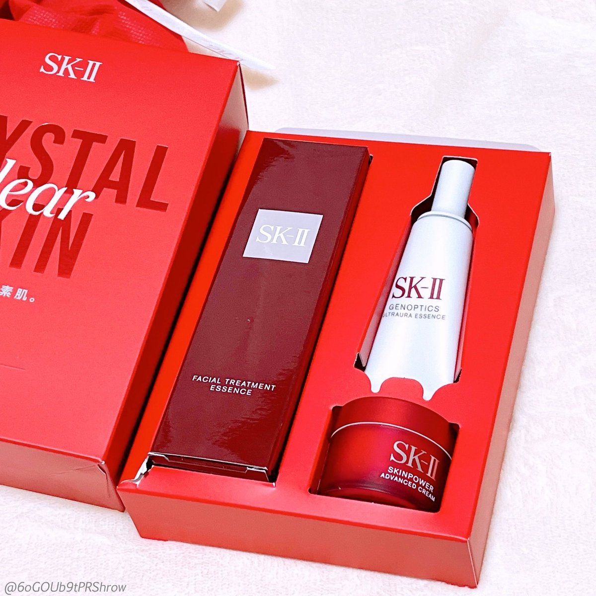 6oGOUb9tPRShrow's tweet photo. #PR
#SKII
#LIPSモニター部_SKII 
#ありがとうピテラ 

LIPS様よりSK-II ピテラ™︎ヒーローセットを頂きました❤️

SK-II美容部員の3種の神器がそろうキット🫧
化粧水現品の価格で美白*美容液とクリームまでついてくる🫧

化粧水はサラッとしたテクスチャー、エッセンスはなめらか、しっとり❤️ https://t.co/JZ31Vhpiey