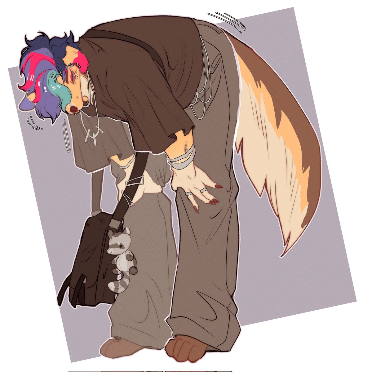 Big stretch #Fursona #furry #furryartist