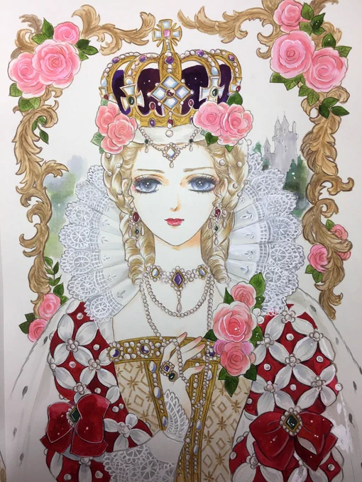 #女の子ってこういうのが好きなんでしょお姫様とドレスと言い寄る悪魔とちょっと戦いo(^_^)o 