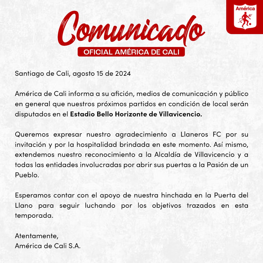PasioEscarlata's tweet photo. Listo el estadio!  @AmericadeCali https://t.co/uqUdfH7nz0