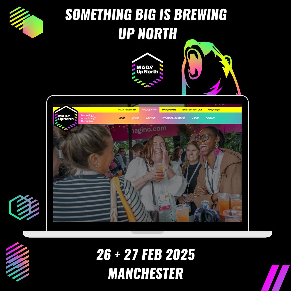 Visit our website to discover more about MAD//UpNorth - a vibey, distinctive meeting of the north’s marketing tribes at Manchester’s funky Factory International on 26-27 Feb 2025 🔥

madfestlondon.com/upnorth/