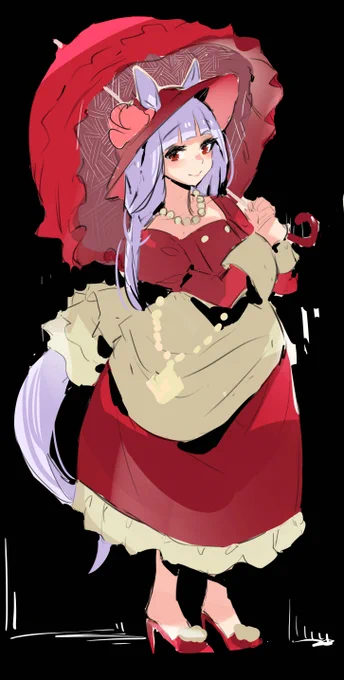 淑女ゴルシラフ大正風ウマ娘イラスト毎週あげていきたいって思ってます!#ウマ娘 