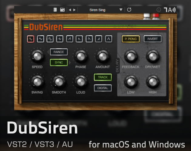 TekitAudio's tweet photo. DubSiren a siren synthesizer plug-in for VST2, VST3 and Audio Unit is back at https://t.co/wbzVPSr1Rw

#vst #audioproducer #vstplugin #synthesizer #siren #audiounit #musicproducer #musicproduction #audio #dub https://t.co/QfHfb5jlxz
