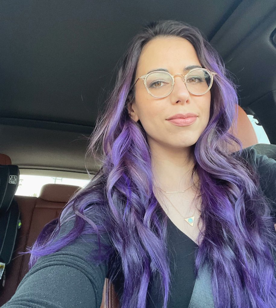 itextedbeca's tweet photo. purple hair laura bailey you will always be so important to me https://t.co/lkhBNb5DOX