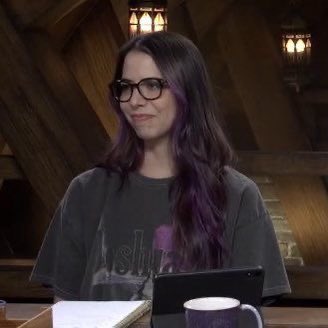 itextedbeca's tweet photo. purple hair laura bailey you will always be so important to me https://t.co/lkhBNb5DOX