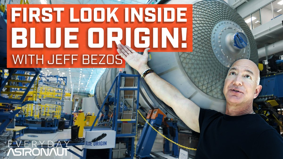 EXCLUSIVE: First ever tour inside <a href="/blueorigin/">Blue Origin</a> 's massive New Glenn factory with <a href="/JeffBezos/">Jeff Bezos</a>!!! This is Part 1 of 2. I think you're going to be pleasantly surprised, not only with the hardware, but also with Jeff's passion and knowledge! ENJOY!!! - youtu.be/rsuqSn7ifpU